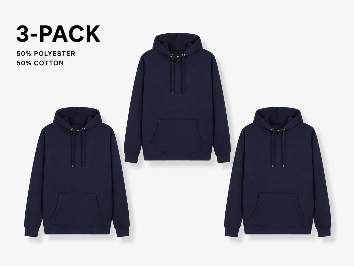 Soft 500g Heavyweight 3 Pieces Hoodie Set Couple Matching Outfit Halloween Daily Loose Oversized Sweatshirt Men Women Casual Thick Pullover Streetwear Basic Matching Couple Costume