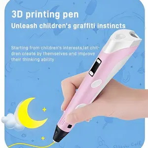 3D Printing Pen for Kids DIY Drawing Tool Pla Material, Perfect Birthday Christmas New Year Gift for Boys Girls