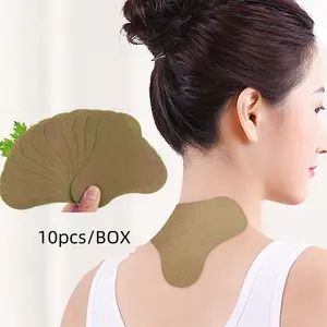 Herbal Neck Patch Daily Heat Patch, Mugwort Patch Suitable for Multiple Parts Back,neck,knee,shoulder,foot10 Pieces Set  Long Lasting Hot Compress Women