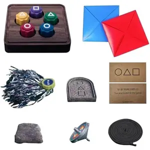 New Korean Traditional Gonggi Game, Gonggi Korean Tossing Game Set- Jebi chagi, Gong-gi, Biseokchigi, Paeng-y, DDAKJI, (One Set)