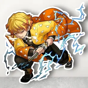 Demon Slayer Zenitsu Sticker - Cool Vinyl Decal for Laptops & More
