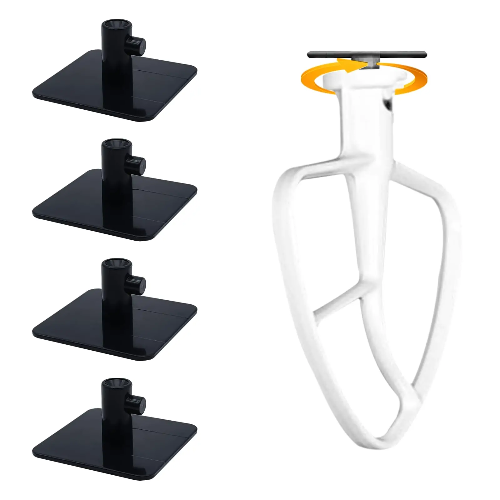 Stand Mixer Attachment Holder, 4 Counts/set Stand Mixer Attachment Holder with Accessories, Kitchen Appliance Parts for KitchenAid