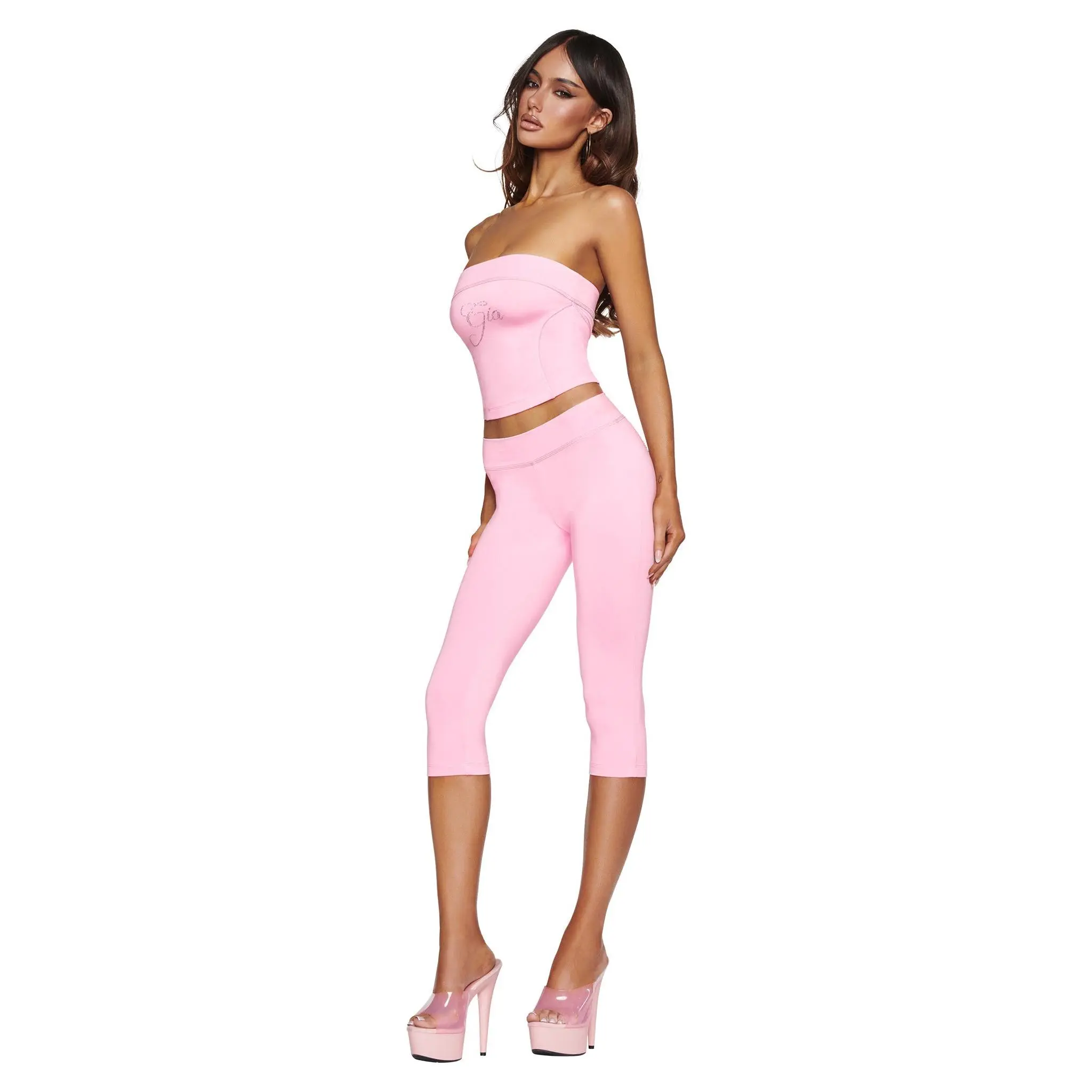 BLARE LOW RISE DIAMONTE CAPRI - BABY PINK