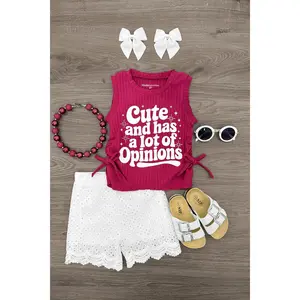 "Cute And Has A Lot Of Opinions" Short Set