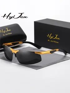 HYJEX 1 Piece Unisex Urban Style Full Frame Sunglasses Avant Garde Rectangular Frame Sunglasses UV400