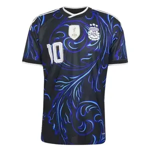 Unisex Custom Soccer Argentina Jersey-Blue