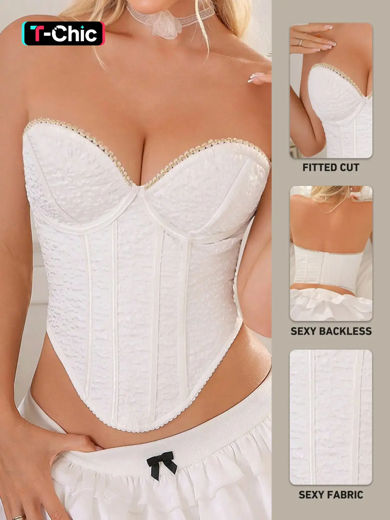 Embroidered Lace Bralette with Steel Support, Renaissance Style Corset, Simple Design, Elegant and Stylish Women's Underwear