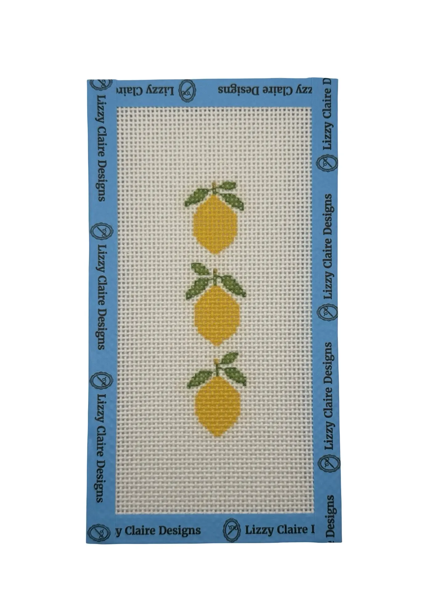 Sweet Lemons - 13 mesh - 4 x 8 - Needlepoint Canvas