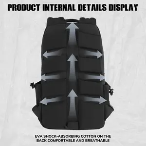 Backpack Daypack Durable Pack W/ 16" Laptop Sleeve Multiple Organizational Compartments Out bag for Hiking Camping Travel