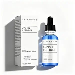 Asterwood Copper Peptides Serum 29ml GHK Cu Peptide and Hyaluronic Acid Anti Aging Facial Serum Skin Care Formula