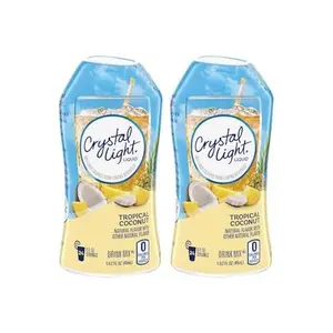 Crystal Light Liquid Drink Mix, Tropical Coconut, 1.62 OZ each, 2 Count.
