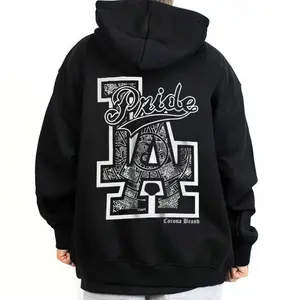 LA Pride Graphic Unisex Hoodie Sweatshirt T-Shirt Oversized Outfits Casual, Chicanos Clothing, Cholo Clothes Mexican Outdoor