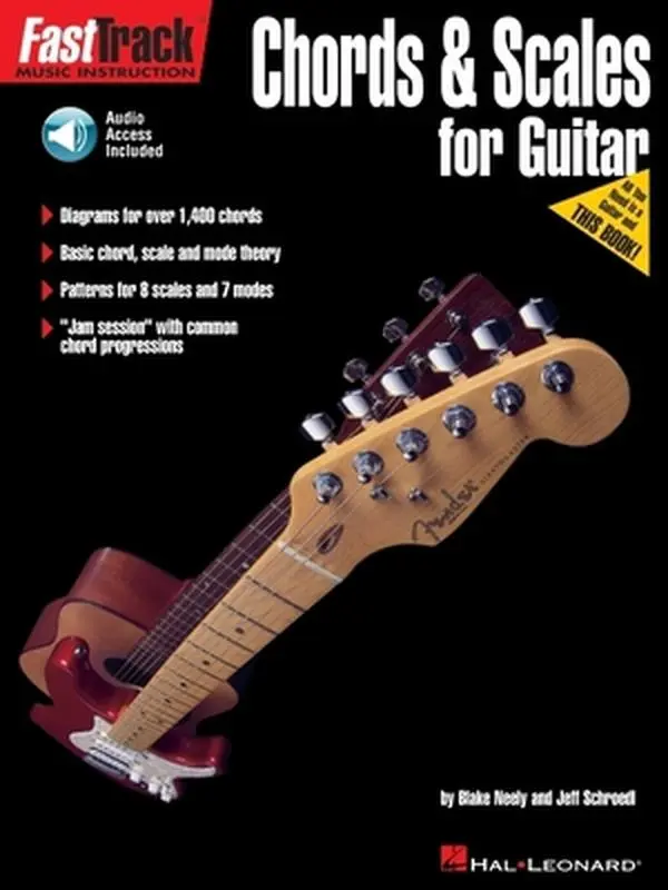 USED Book - Fasttrack Guitar Method - Chords & Scales Book/Online Audio by Blake Neely (Paperback) - english