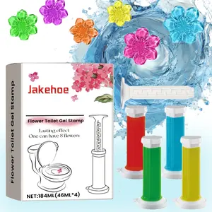 184ml Flowers Toilet Cleaner Gel - (6 in 1)Air Freshener, Effective Deodorizer, Long Lasting Fragrance for Bathroom, Toilet Bowl, Toilet Cleaning Gel