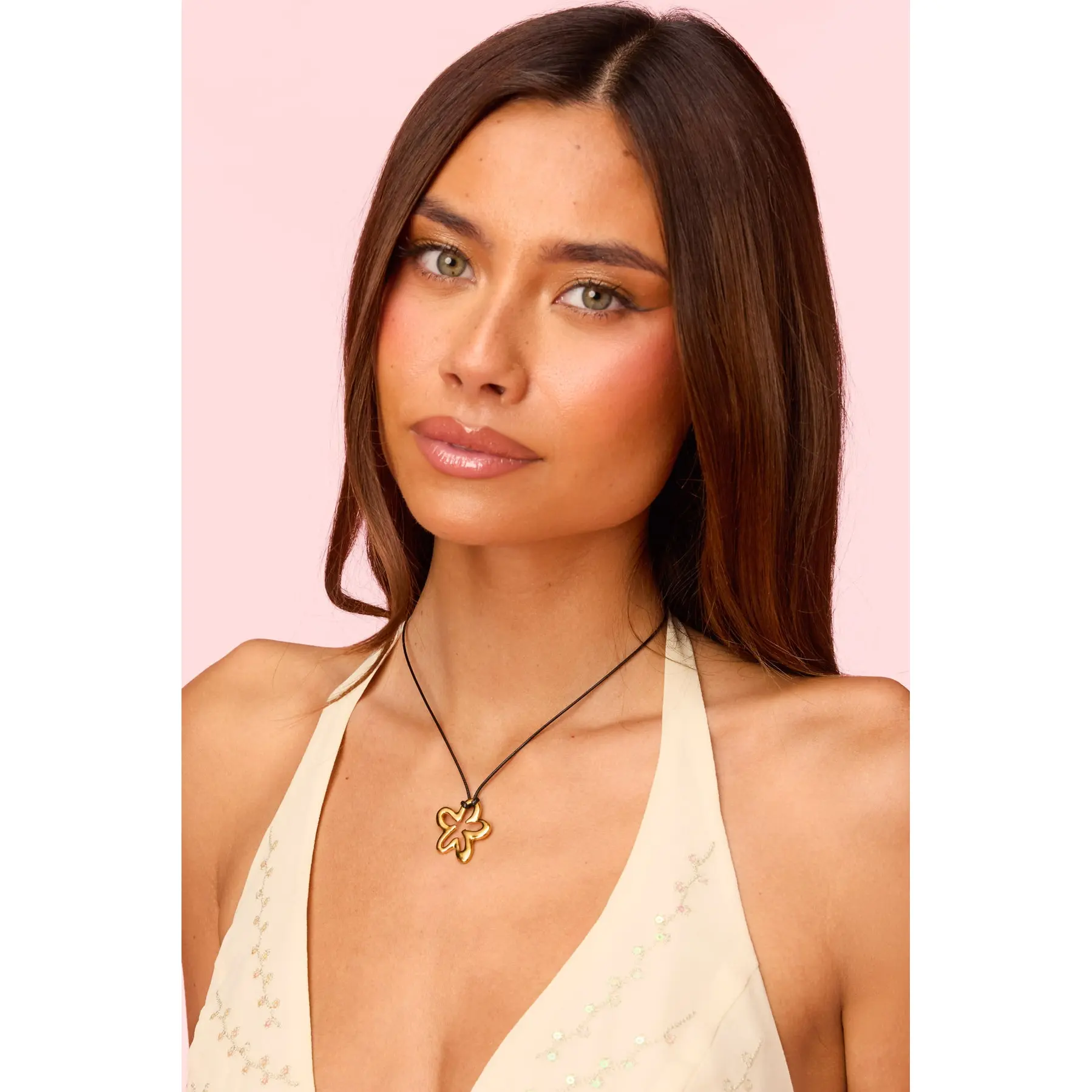 Barbie™ Flower Cord Necklace Barbie™ Flower Cord Necklace