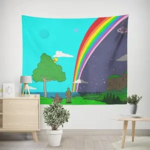 Gaslight Gatekeep Girlboss The Big Lez Show, Landscape Tapestry Wall Hanging boys and girls room decor