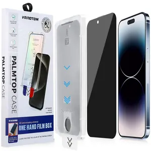 VONOTOM Privacy Phone Screen Protector 2 pcs/set Tempered Glass for iPhone 12/13/14/15/16/17 Series Shockproof Dust Removing Bubblefree ，Spring Cellphone Accessories for Easter gifts Protection Cover