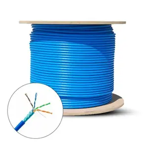 Cat5e Plenum Rated Shielded F/UTP Solid Bare Copper Cable 1000 Ft