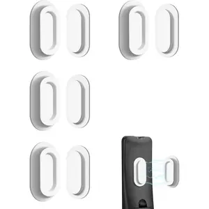 4 Pack Strong Magnetic Remote Control Holder, Self-Adhesive Silicone Remote Holder Wall Mount for TV, Fan, Air Conditioner Remote Control