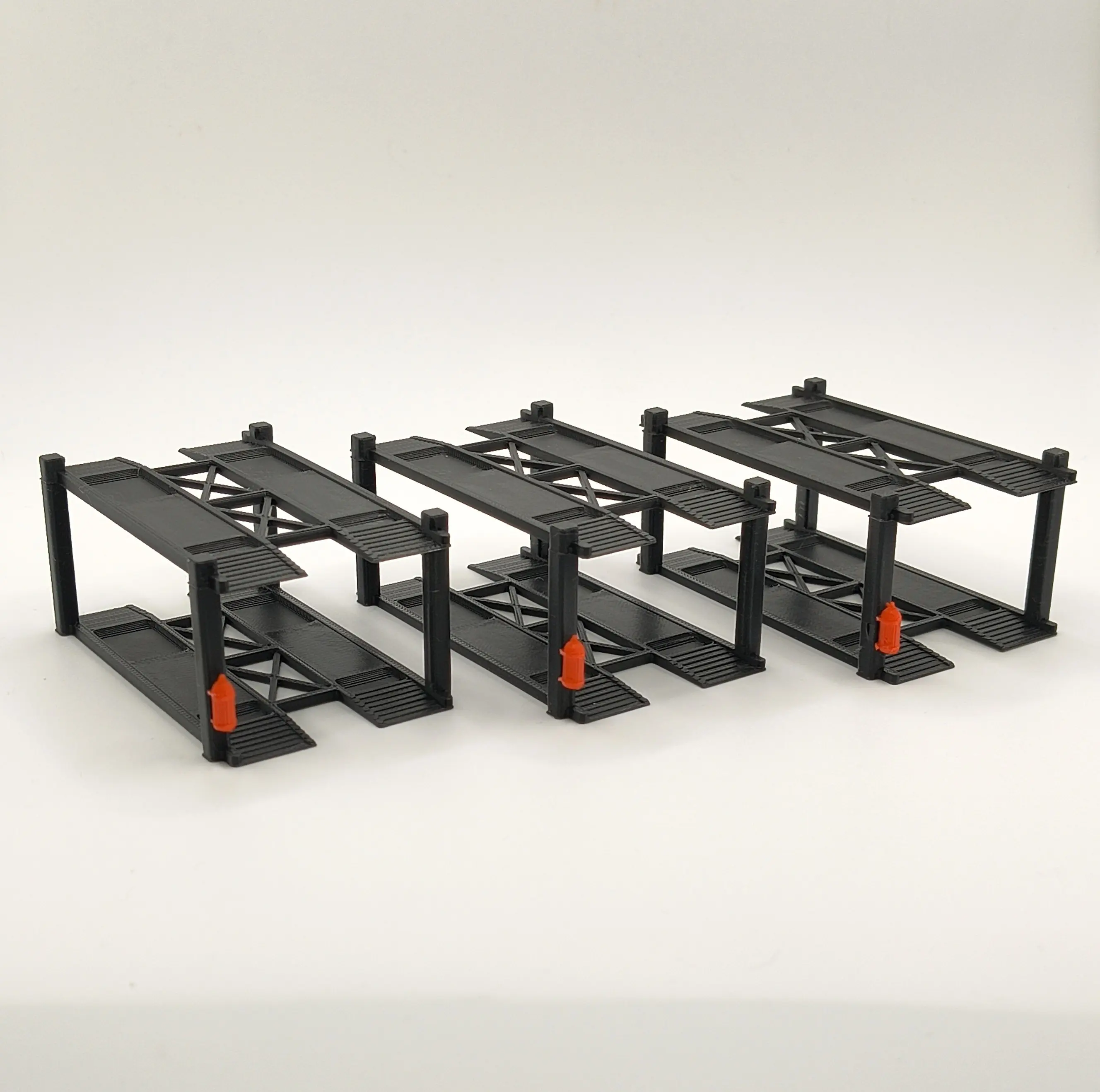 1:64 Scale Car Lift Set – 3 Pack Diorama Accessories for Diecast 3D Printed PLA