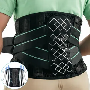 1Pcs Back Brace for Lower Back Support, 9 Stays Ergonomic Lumbar Support Belt for Men & Women, Breathable Adjustable Waist Belt for Sports, Exercise, Office Work, Travel, Or Home Daily Wear