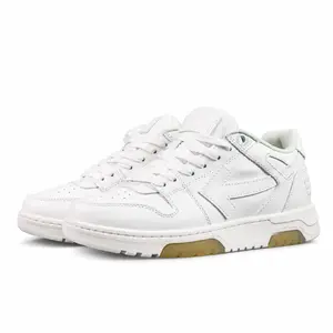 OW Triple White Sneaker Shoes For Men Women Unisex  Runner Running Training Footwear