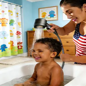 Multi-Functional Skin Care Shower Head with Scalp Massage Pressurized Water Flow Chlorine Filtration & Skin Nourishment for Luxurious Spa Experience