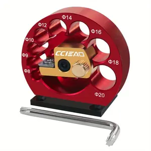 8-Holes Adjustable Dowel Maker Jig, Woodworking Electric Drill Milling Dowel Round Rod Auxiliary Tool, Power Tool Accessories