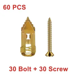 Self-Drilling Drywall Anchors Kit -expansion bolt Serrated Expansion Wall Mounting Screws galvanized expansion bolts fixing curtain drywall anchors self tapped screws  anchor wall anchors for drywall Carbon Steel Anchors premium case