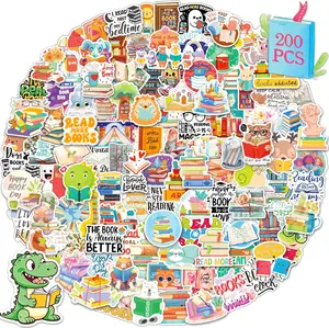 200 PCS Book Stickers for Kids, Reading Stickers for Students Bookish Stickers for Laptop Water Bottles  and etc..