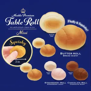 Butter Bread Roll Slow Rising Squishy Stress Relief Sensory Toy for Adults & Kids - Soft & Fun Sensory Play adult fidget