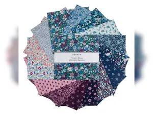 Flower Show | Midnight Garden 10" Square Pack by Liberty Fabrics for Riley Blake | 42 pcs