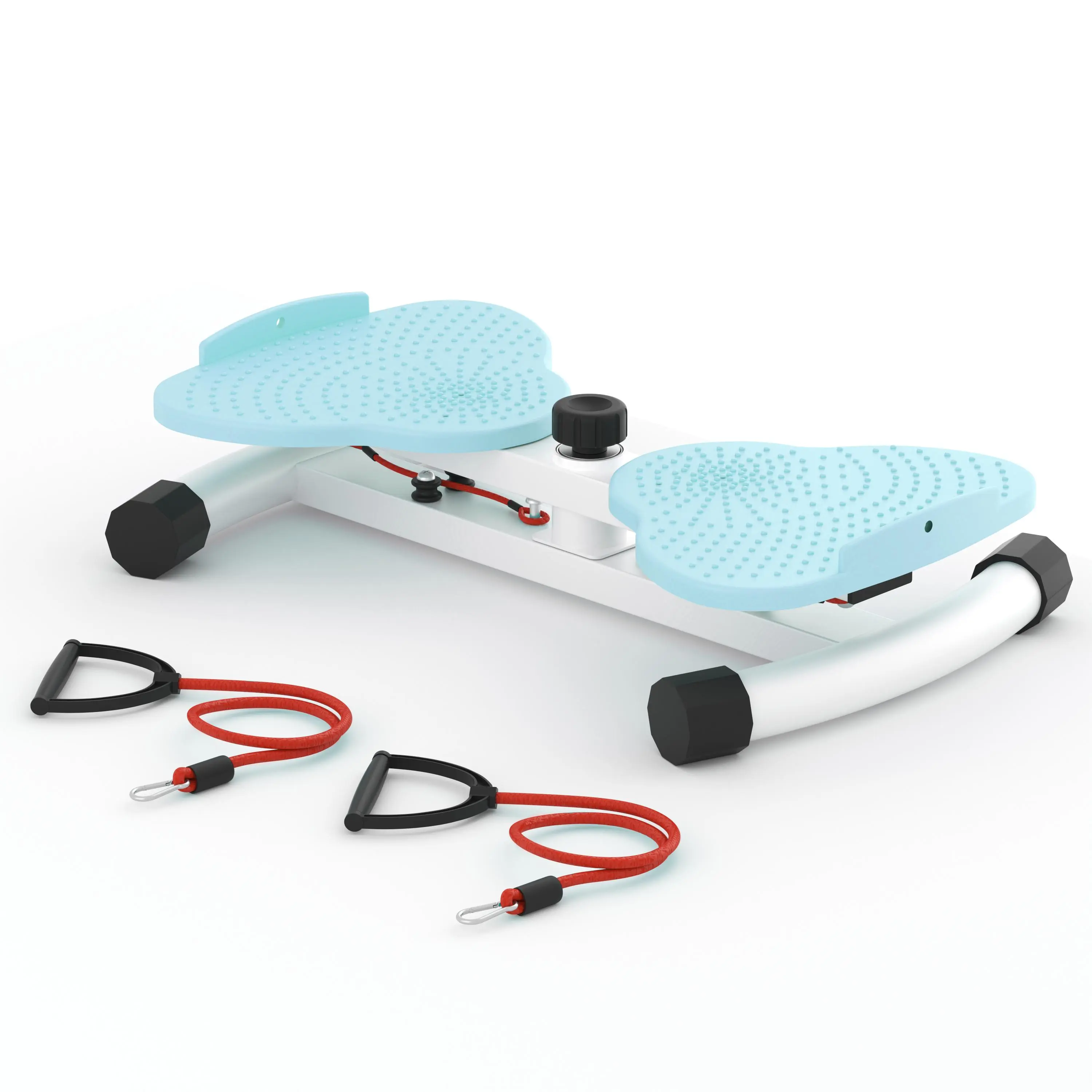 Women's High-Capacity Compact Indoor Ab Twister Board - Waist Twisting Machine with 2 Adjustable Bands, 300lbs Load Stable Base, Space-Saving Home Fitness Device for Full Body Muscle Training