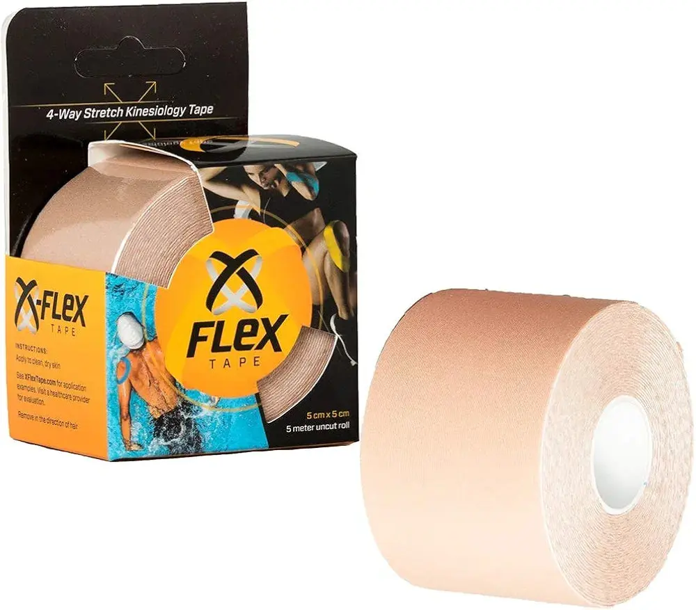 XFlex K-Tape Waterproof Uncut Roll – Physio Tape 4 Way Stretch – Kinesiology Tape Pro 2 inch x 16 ft