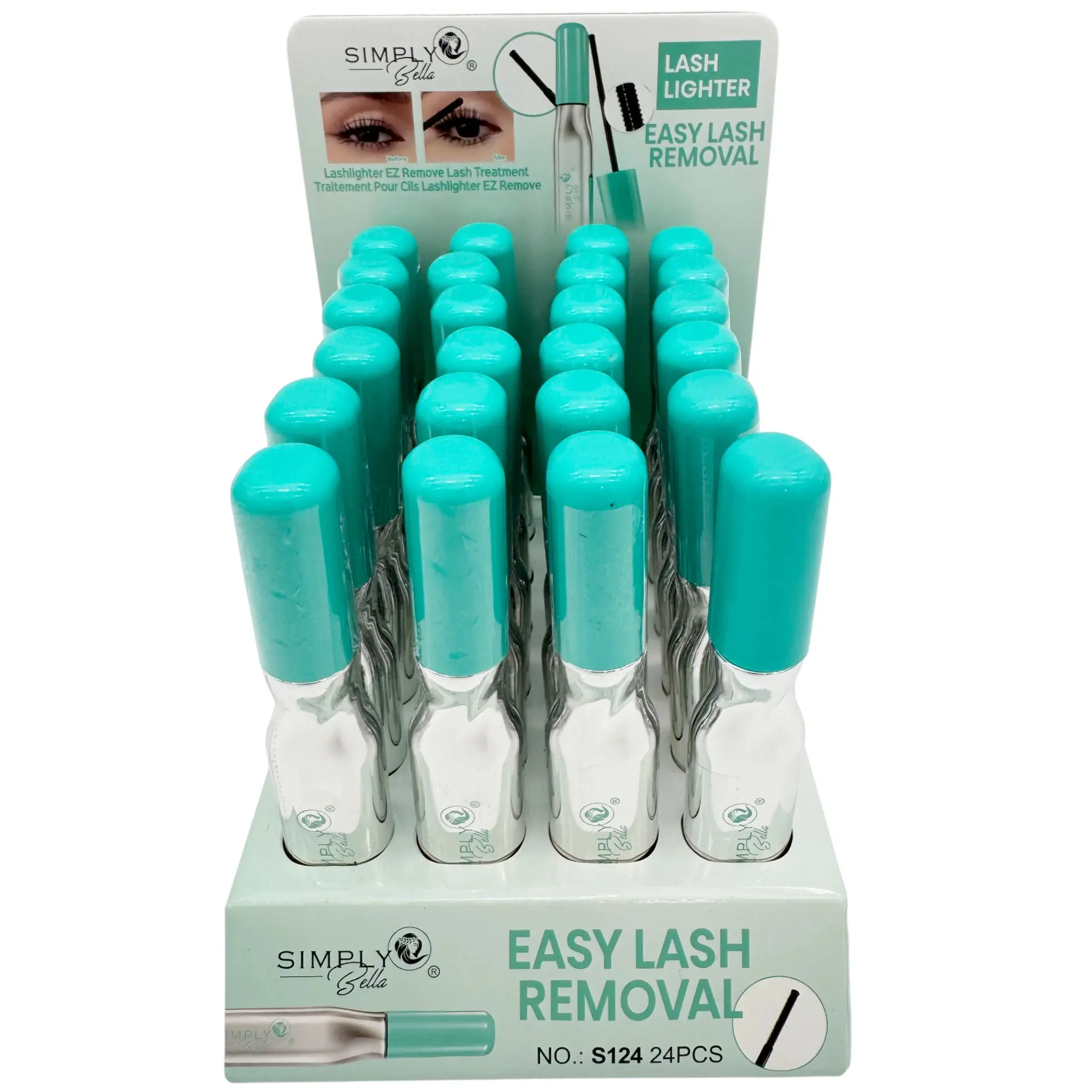 Simply Bella Eyelash Remover - Wholesale Display 24 Units (S124)