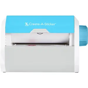 Create-a-Sticker 5" Sticker and Label Maker Machine for Small Business and DIY Crafts, Includes Pre-Loaded Permanent Adhesive (0501-05-10A)