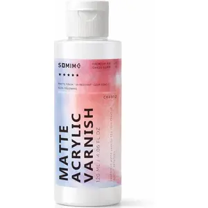 4.06 fl oz Matte Varnish for Acrylic Painting, Clear Coat Paint for Artwork, Non-Yellowing Protective Finish for Canvas Wood Ceramic