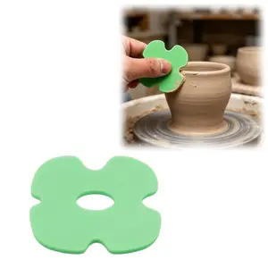 Polymer Rib Pottery Tool , Clay Shapers for Trimming, Smoothing and Polishing, Flexible Ribs for Wheel Throwing & Hand Building