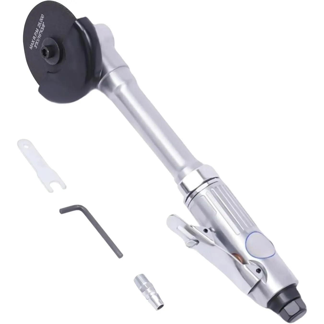 3-Inch Air Cut off Tool, Long Handle Pneumatic Cut off Tool, Speed Adjustable Pneumatic Angle Grinder, Air Cutting Tool Grinder Tool, Pneumatic Cutting Machine, 90PSI 25000RPM Metal Hardware