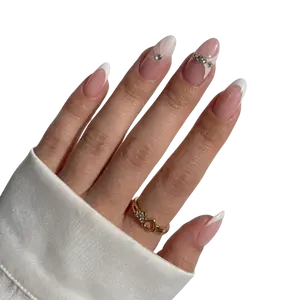 Diamond Bliss Almond Nails - Press On Nails