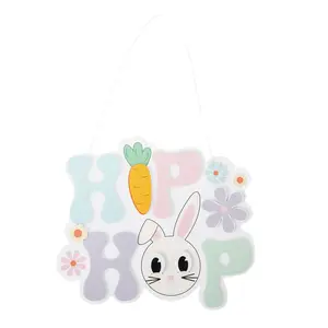 6 1/2" x 5 3/4" Hip Hop Easter Sign Foam Craft Kit - Makes 12