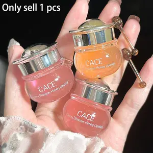 Sakura Honey Lip Balm, Moisturizing & Nourishing for Dry Lips, Repairs Cracked Lips, Transparent Jelly Texture, Suitable for Day & Night Care