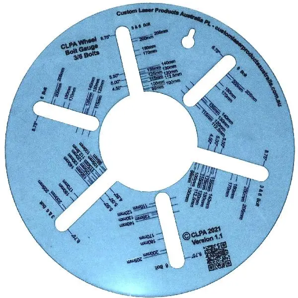 CLPA Wheel Bolt Pattern Gauges - 3 and 6 Stud, 4 and 8 Stud, and 5 Stud Options