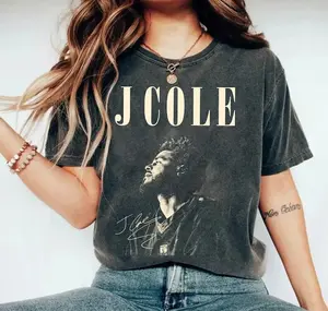 J. Cole T-Shirt, Retro 90s Aesthetic J. Cole Parody Graphic Tee, Hip Hop Music Fan Shirt, Comfort Colors Style, Unisex Vintage Washed