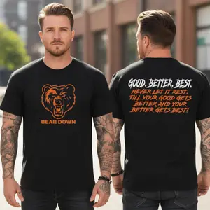Good Better Best Shirt, CHICAGO Footbal Merch, Good Better Best, Game Day Shirt, Bear Football Fan Gift, Football Tee