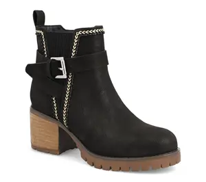 MIA Stitched Detailing Ankle Booties - Fausta