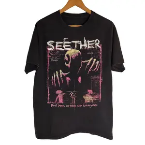 Seether T Shirt Band Logo Y2K Band Graphic T-Shirt – Trendy Streetwear Tee S–5XL