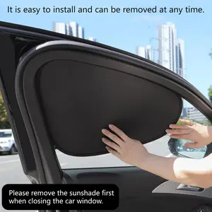 Car Window Shade - Pack of 2 - Automobile Sunshade, Car Sun Blocker, Static Suction car Window Sunshade, Sun-Blocking Rate, Front and Rear Window sunshades