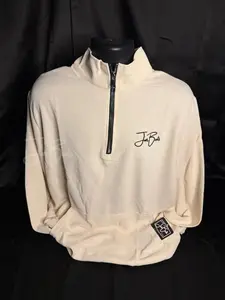 JM Signature Quarter Zip~ Beige