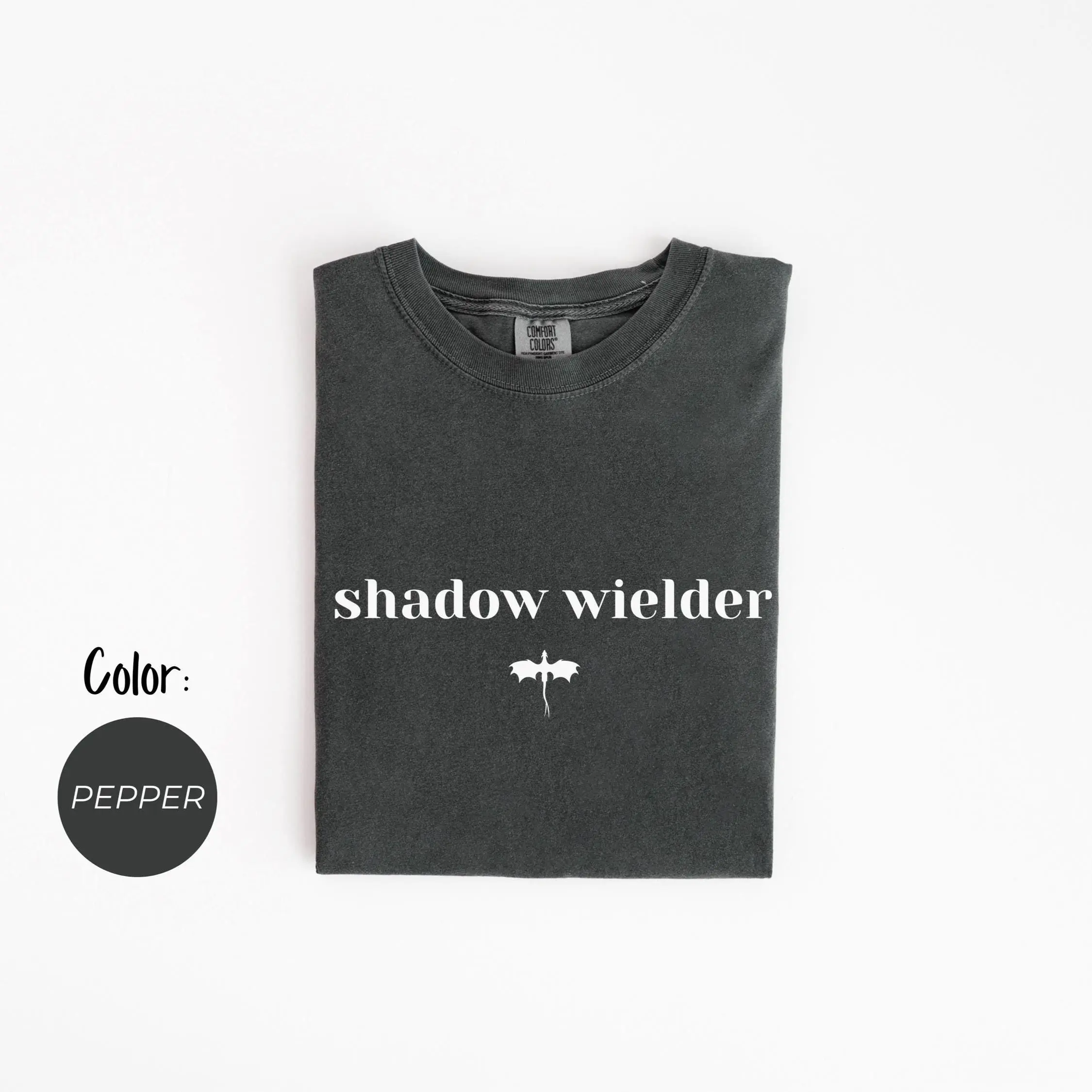 Shadow Wielder Tee Comfort Colors®, Basgiath War College, Dragon Rider Bookish Gifts, The Empyrean Series, Romantasy Booktok, Bookclub Merch